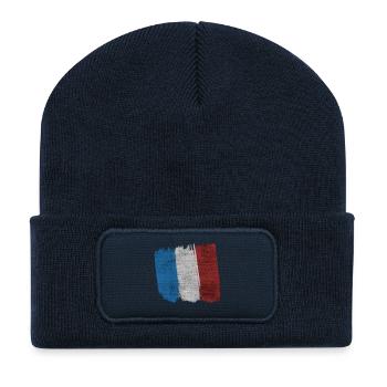 French flag - Recycled Patch Beanie - french navy - Front