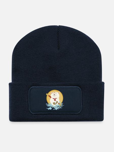 Cat warriors - Recycled Patch Beanie - french navy
