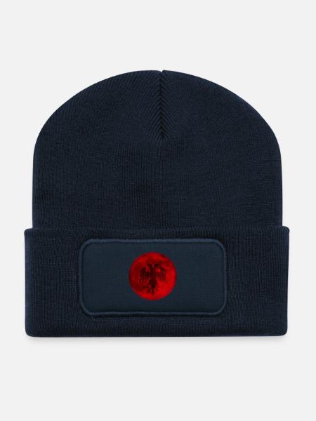 Albanian world - Recycelte Patch Beanie - French Navy