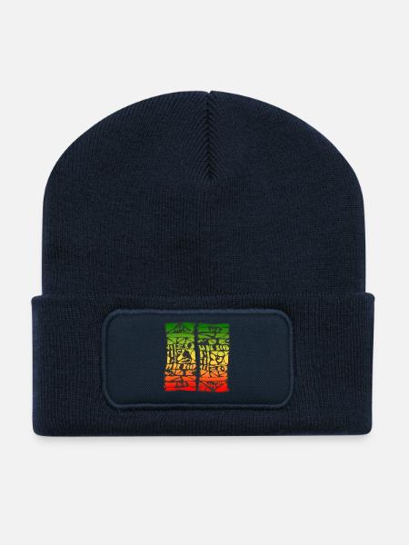reggae 2907 - Recycelte Patch Beanie - French Navy