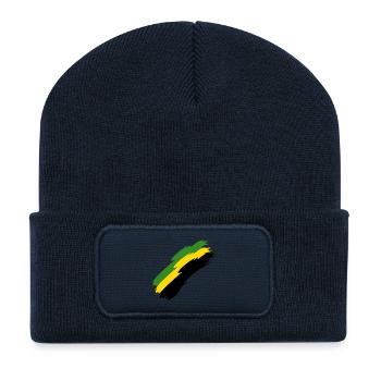 Jamaika - Recycelte Patch Beanie - French Navy - Vorne
