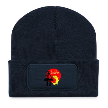 The Loire - Recycled Patch Beanie - french navy - Front