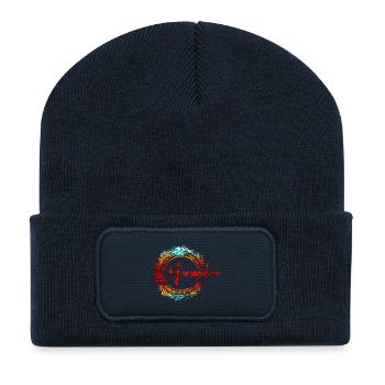 Formentera 0512 - Recycelte Patch Beanie - French Navy - Vorne