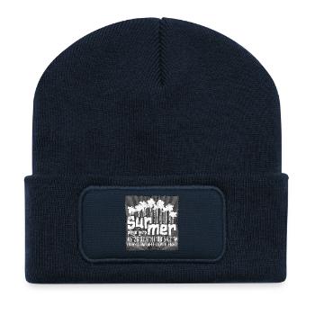 En bord de mer - Le Gurp France - Beanie recyclé à patch - bleu marine - Devant