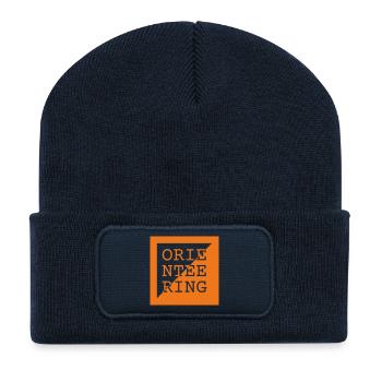 Logo de l’orientation - Run & Navigate - Beanie recyclé à patch - bleu marine - Devant