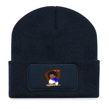 Peluche de baseball Little Sluggers - Beanie recyclé à patch - bleu marine - Devant