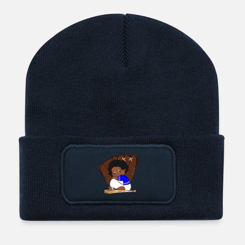 Little Sluggers Baseball Plush Toy - Recycled Patch Beanie - french navy