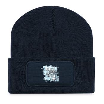 Ibiza Vibes Îles Baléares Design - Beanie recyclé à patch - bleu marine - Devant