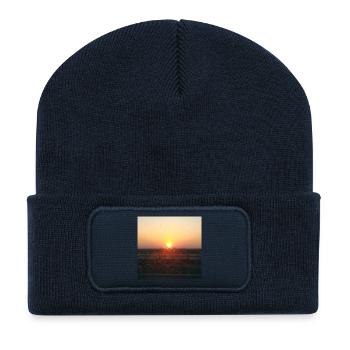 Sunset Ray on Glass - Recycled Patch Beanie - french navy - Front