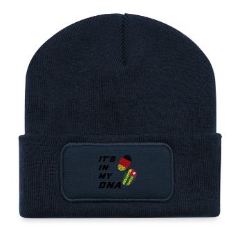 Dans mon ADN Allemagne / Togo - Beanie recyclé à patch - bleu marine - Devant