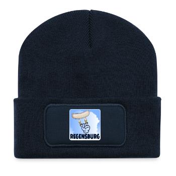 REGENSBURG - WEIßWURST ZUZELN - ZOMBIE - Recycelte Patch Beanie - French Navy - Vorne