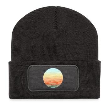 adventure colors - Recycelte Patch Beanie - Dunkelgrau - Vorne