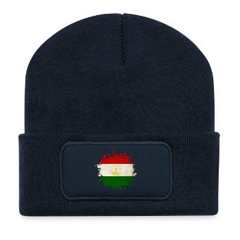 Tajikistan blob flag design - Recycled Patch Beanie - french navy - Front