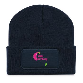 Kitesurfen - Recycelte Patch Beanie - French Navy - Vorne