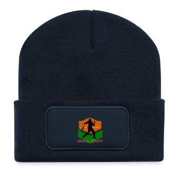Basque pelota - Recycled Patch Beanie - french navy - Front
