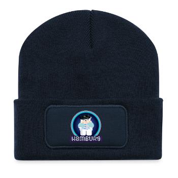 HAMBURG - POLAR BEAR CAPTAIN - SAILING ALSTER - Recycled Patch Beanie - french navy - Front