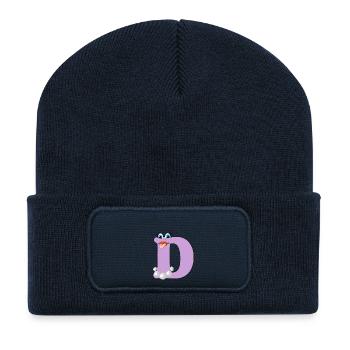 D - Recycled Patch Beanie - french navy - Front