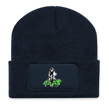 VTT VTT - Beanie recyclé à patch - bleu marine - Devant