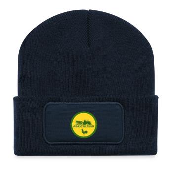 Farmer - Recycled Patch Beanie - french navy - Front