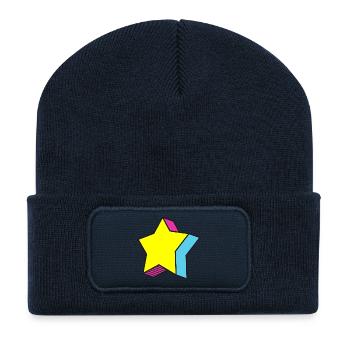 Star Stern - Recycelte Patch Beanie - French Navy - Vorne
