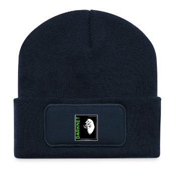 Darknet - Recycelte Patch Beanie - French Navy - Vorne