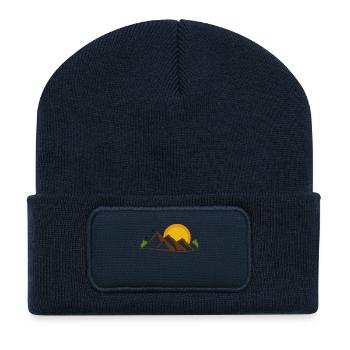 Hiking Nature lovers Mountains Mountain hiking Nature - Recycled Patch Beanie - french navy - Front