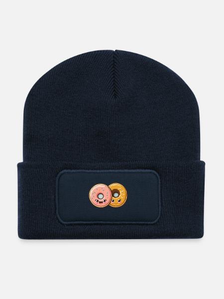 Loving Donuts - Recycled Patch Beanie - french navy