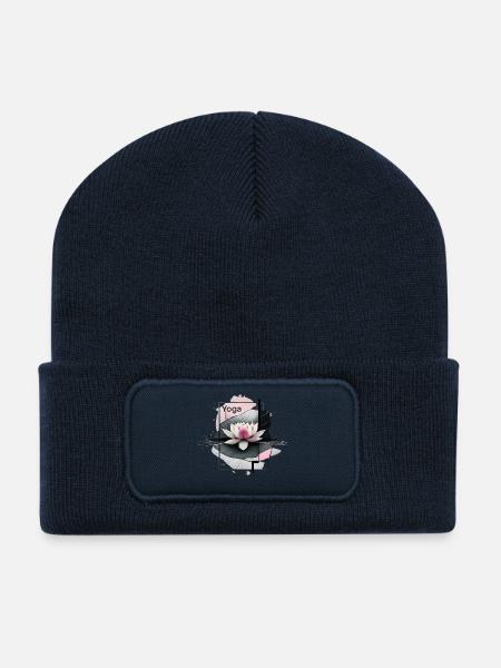 Yoga - Recycelte Patch Beanie - French Navy