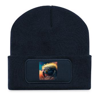 Photo macro creature 05 - Recycled Patch Beanie - french navy - Front