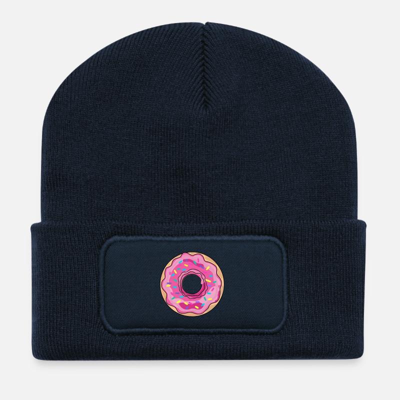 Donut - Recycelte Patch Beanie - French Navy