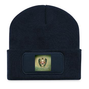 Tigre le roi de la jungle - Beanie recyclé à patch - bleu marine - Devant