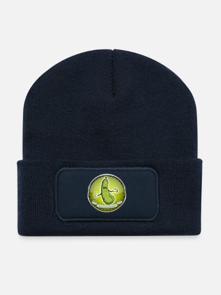 Spreewaldgurke - Recycelte Patch Beanie - French Navy