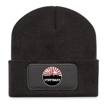 Stuttgart Skyline Heimspiel - Recycelte Patch Beanie - Dunkelgrau - Vorne
