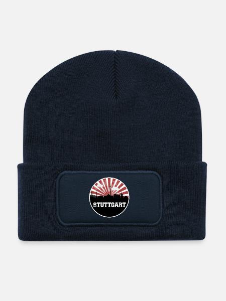 Stuttgart Skyline Heimspiel - Recycelte Patch Beanie - French Navy