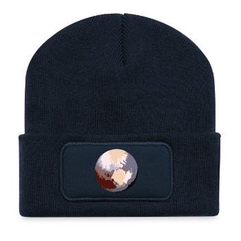 Pluto - dwarf planet - Recycled Patch Beanie - french navy - Front