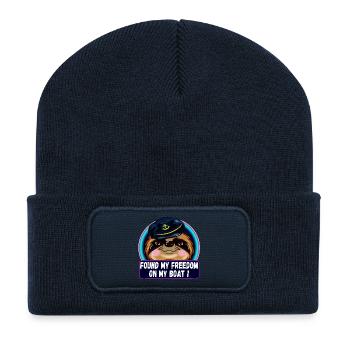 SEGELKAPITÄN FAULTIER BOOT FREIHEIT - Recycelte Patch Beanie - French Navy - Vorne