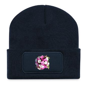 Bouquet of carnations - Recycled Patch Beanie - french navy - Front