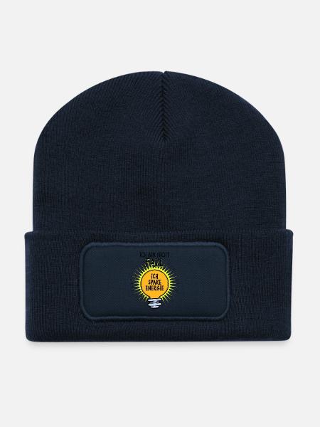 Umweltfreundlich Cooler Spruch Umwelt Umweltschutz - Recycelte Patch Beanie - French Navy