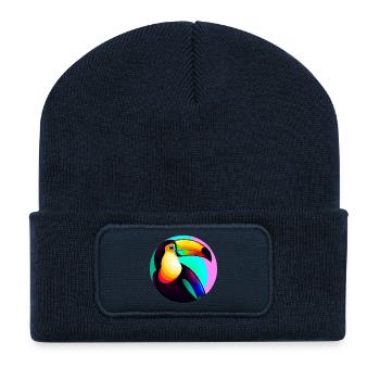 Toucan - Recycled Patch Beanie - french navy - Front