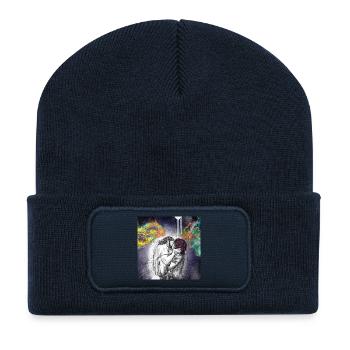 First Kiss - Recycled Patch Beanie - french navy - Front