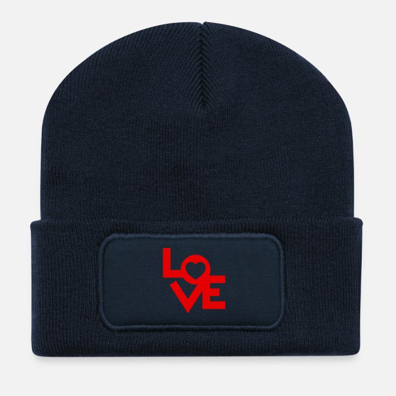 Entfesseln Sie Ihre Romantik - Recycelte Patch Beanie - French Navy