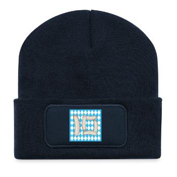 NUMÉRO 10 - BAYERN ZEHN - Weißwurst - Beanie recyclé à patch - bleu marine - Devant
