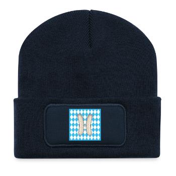 NUMBER 11 Eleven - Germany BAVARIA - Recycled Patch Beanie - french navy - Front