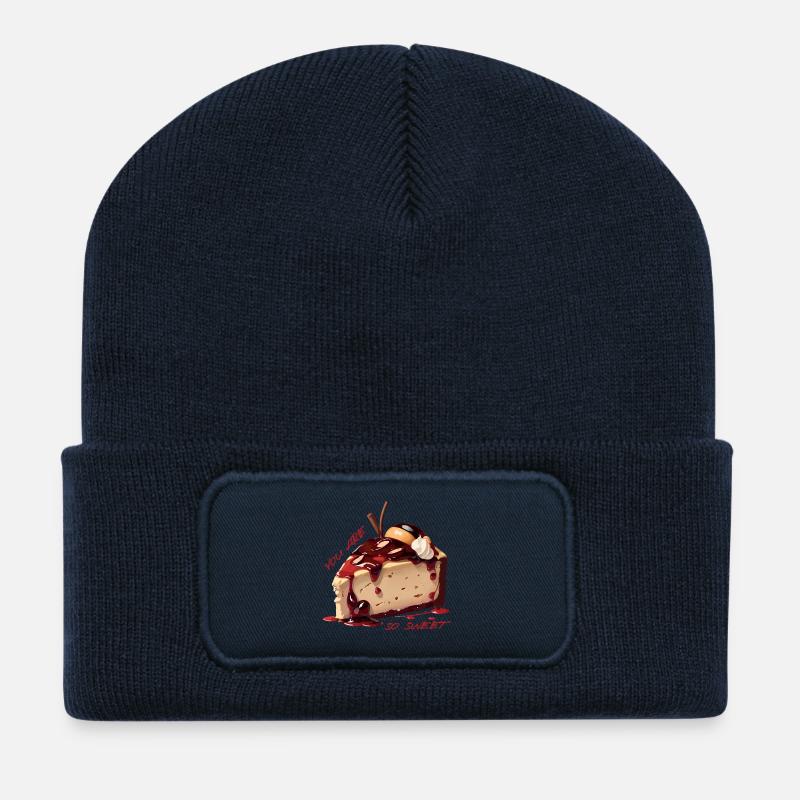Süßer Kuchen - Recycelte Patch Beanie - French Navy