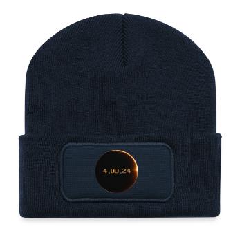 Solar Eclipse 2024 - Recycled Patch Beanie - french navy - Front
