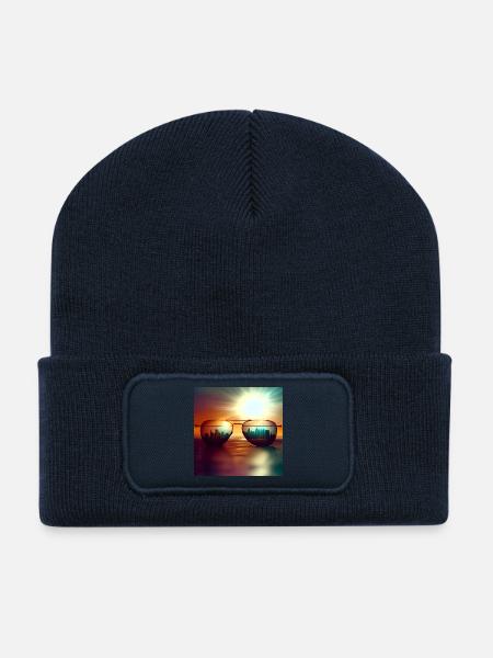 Skyline - Recycelte Patch Beanie - French Navy