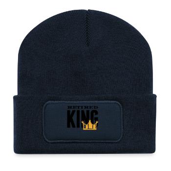 Relevé de retraite des pensionnés - Beanie recyclé à patch - bleu marine - Devant