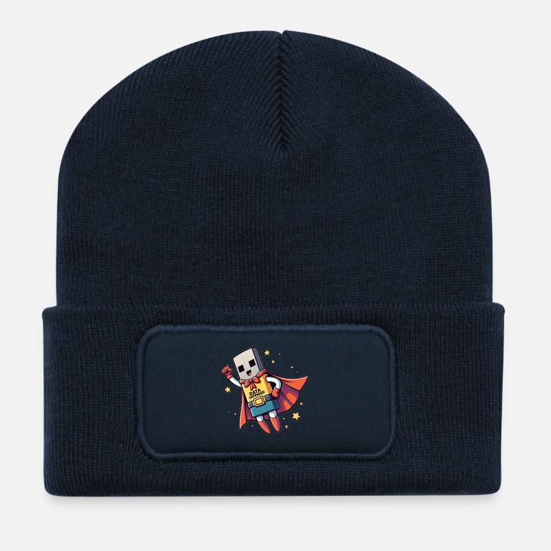 Data Defender - Recycled Patch Beanie - french navy