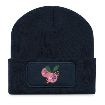 BUTTERFLY DREAMS - Beanie recyclé à patch - bleu marine - Devant