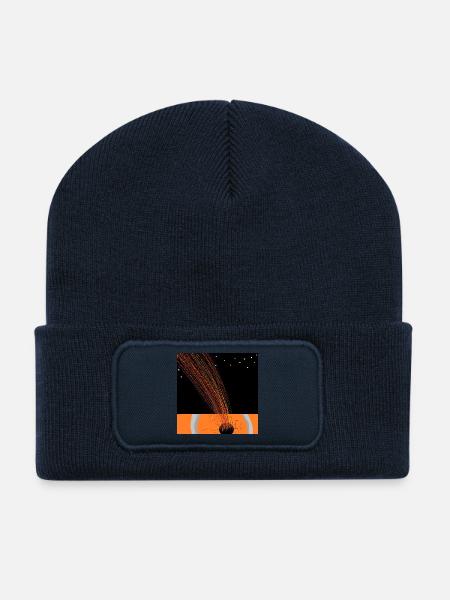 Sternenfeuer in der Schlucht - Recycelte Patch Beanie - French Navy